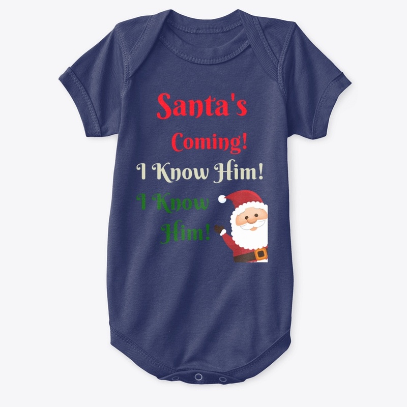 Santa's Coming Christmas Kids Tee