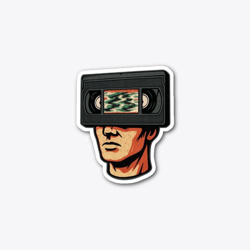 Tape Head (Retro VHS Horror Static)