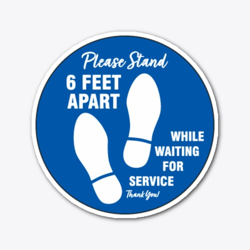 Social Distance - 6ft Sticker