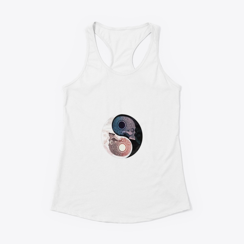 White and Black Skull