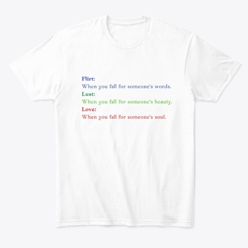 Flirt, lust, love message