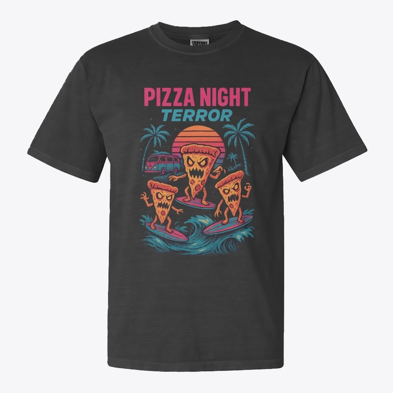 Pizza Night Terror 80s Retro
