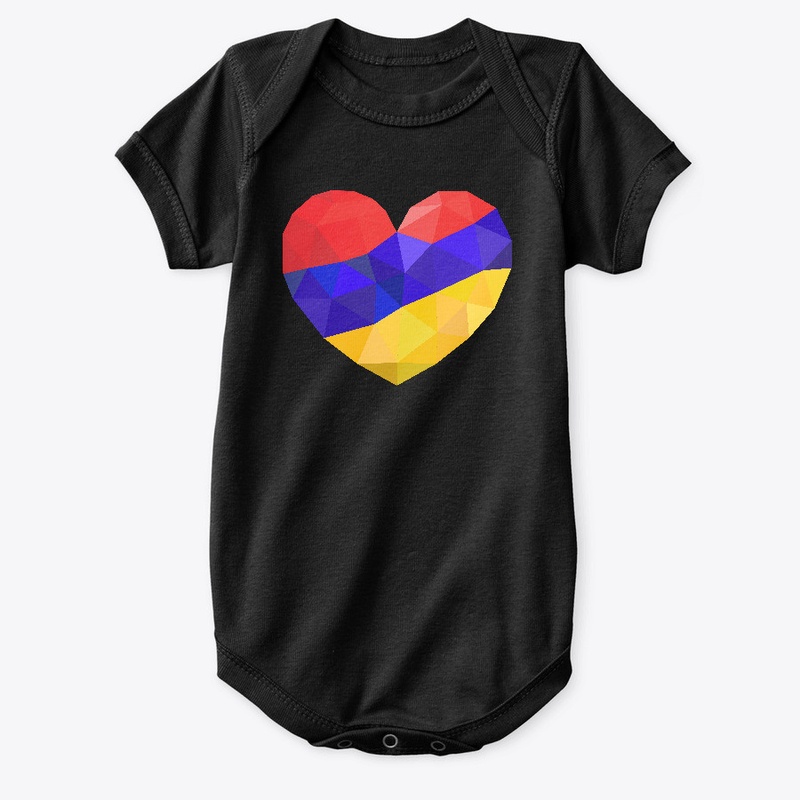 Cute Armenian Flag Graphic Heart Design