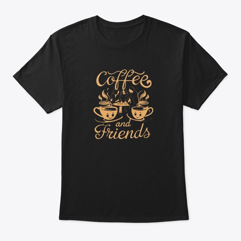  "Coffee and Friends" Graphic Tee