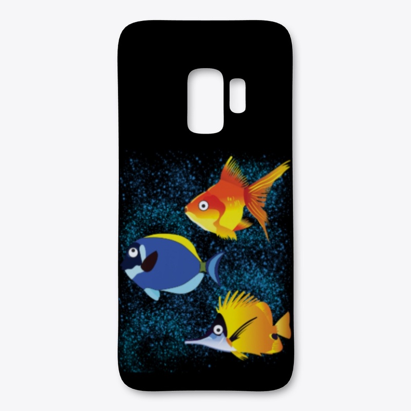 Three Colorful Fish