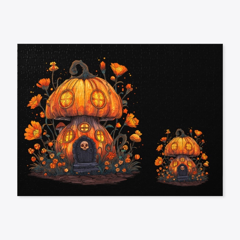 Pumpkin Mushroom House