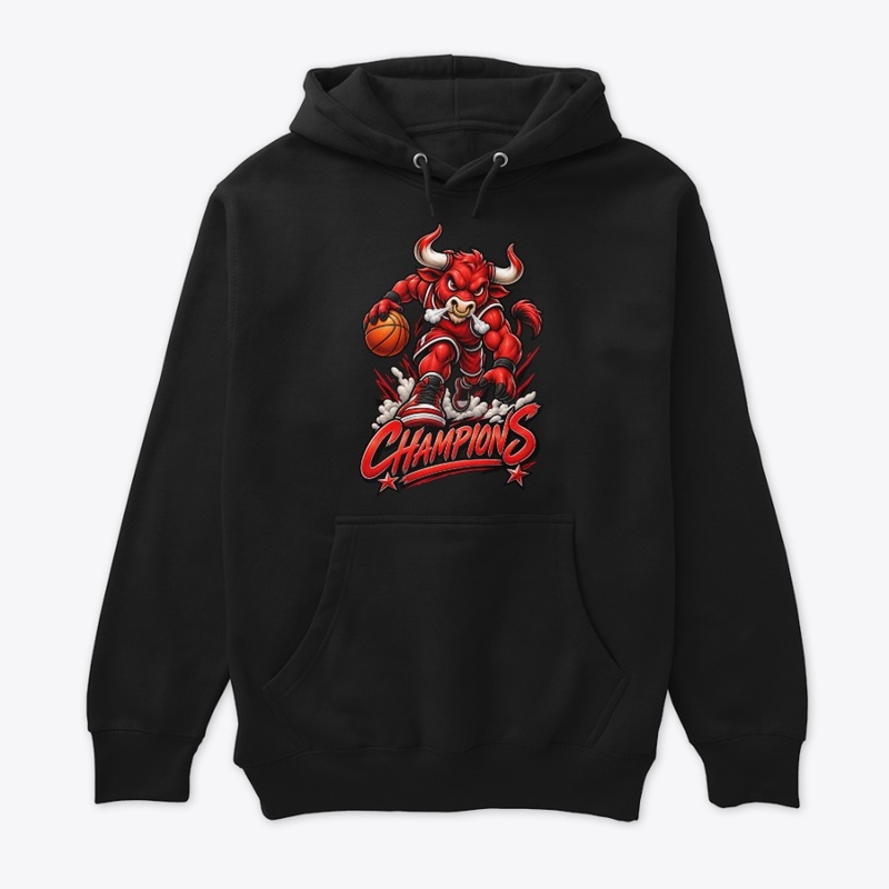 Charging Bull Basketball Mascot