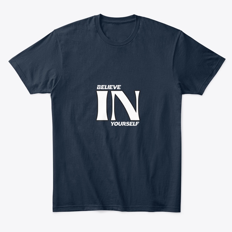 Printed ' believe in yourself ' shirts