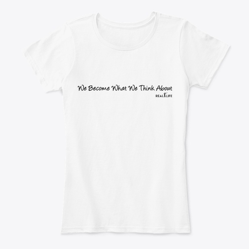 We Become What We Think About Black logo