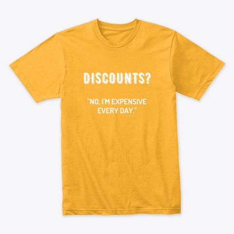 Discounts Housekeeping Cleaning Lady Fun Gold T-Shirt Front