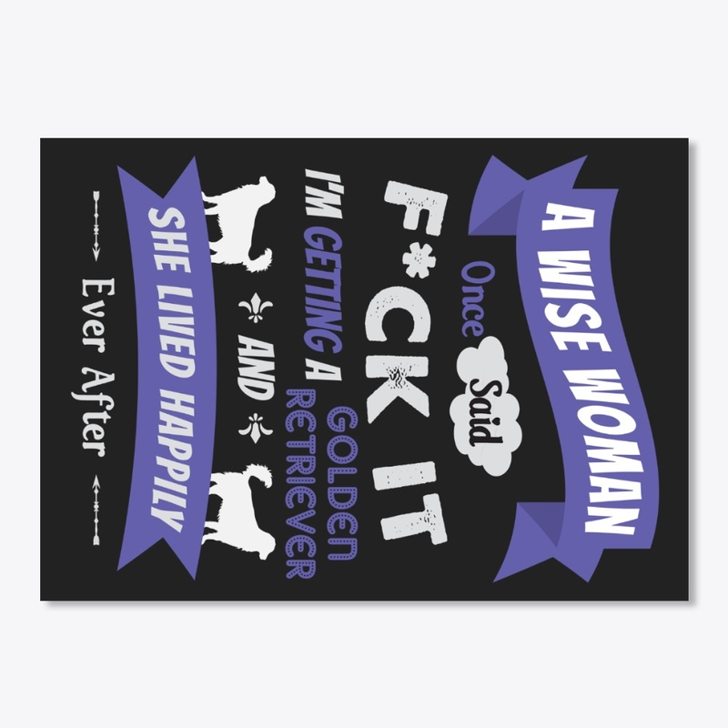 Wise Golden Retriever Woman Gift