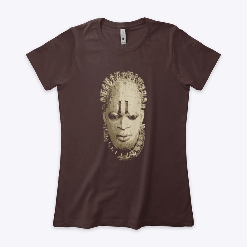 Benin Bronze Mask Of Queen Idia (Brown)