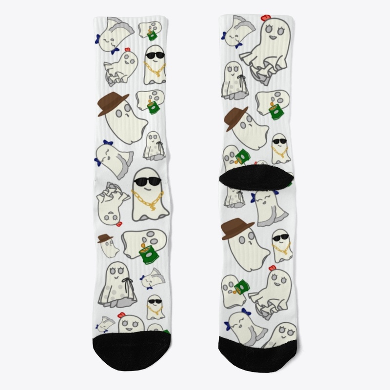 Spirit Voices Ghost Party Socks