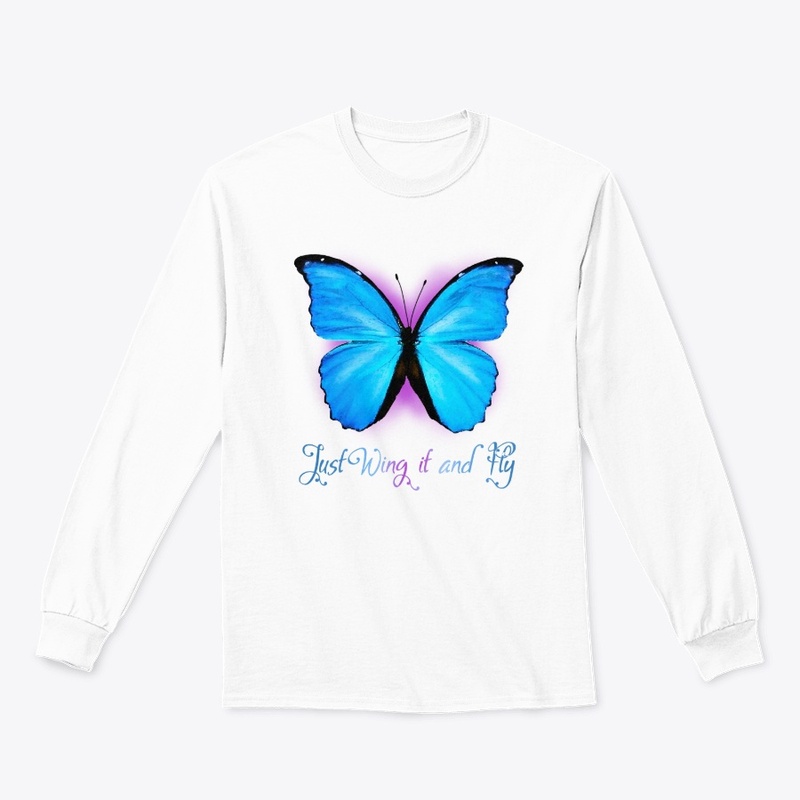 Just Wing it and Fly Blue Morpho