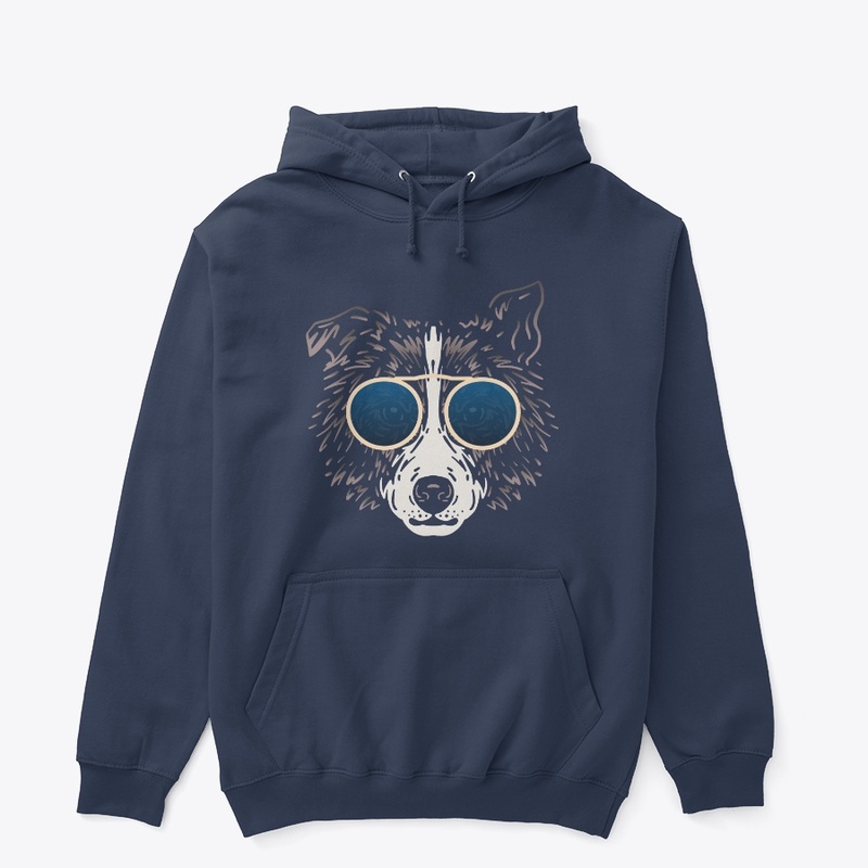 Cute Dog in Sunglasses (Colored+sg08)