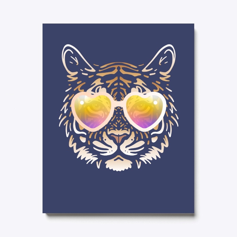 Cute Tiger in Sunglasses (Colored+sg05)