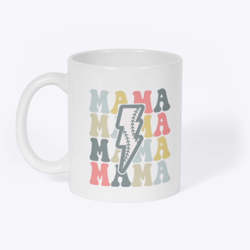 Baseball mama pastel