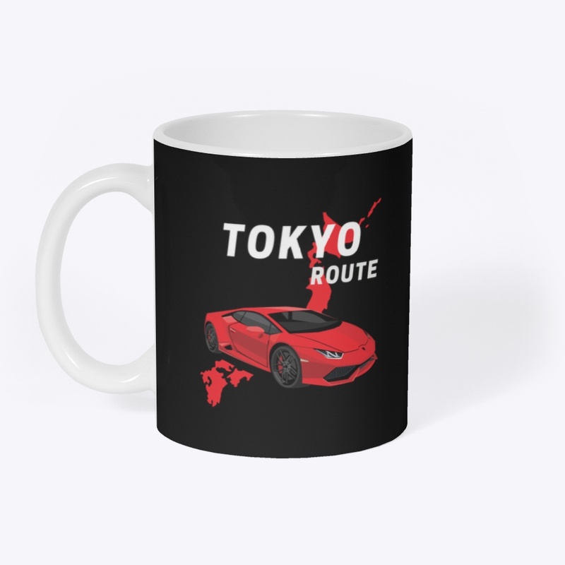Black Tee Tokyo Print