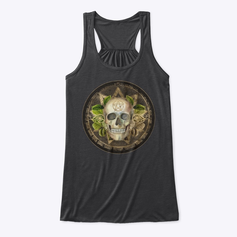 Witchy Pagan Skull