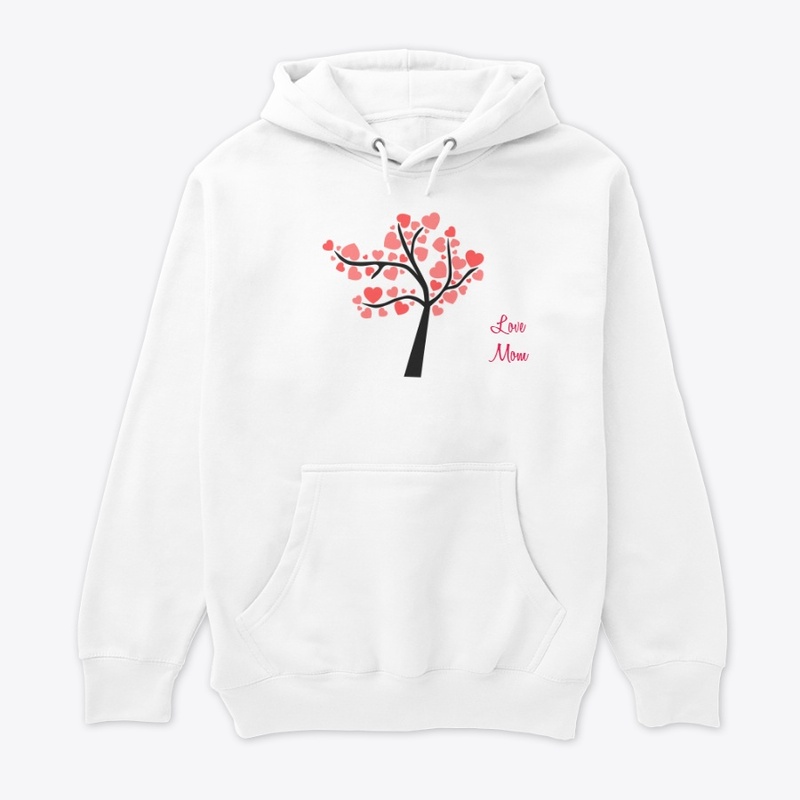 The heart in Tree leaf designed