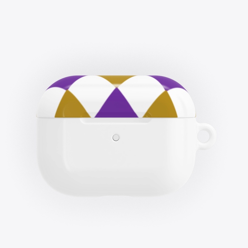 Zig gold and purple wave