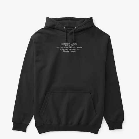 Details In Luxury Not For Resale Black T-Shirt Front