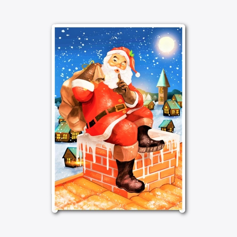 Vintage Santa sitting