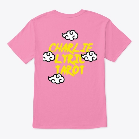 Charlie Lyric Tarot Pink T-Shirt Back