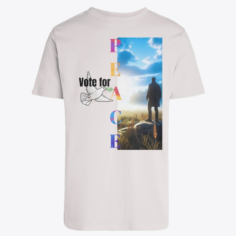 Vote for peace typographic design