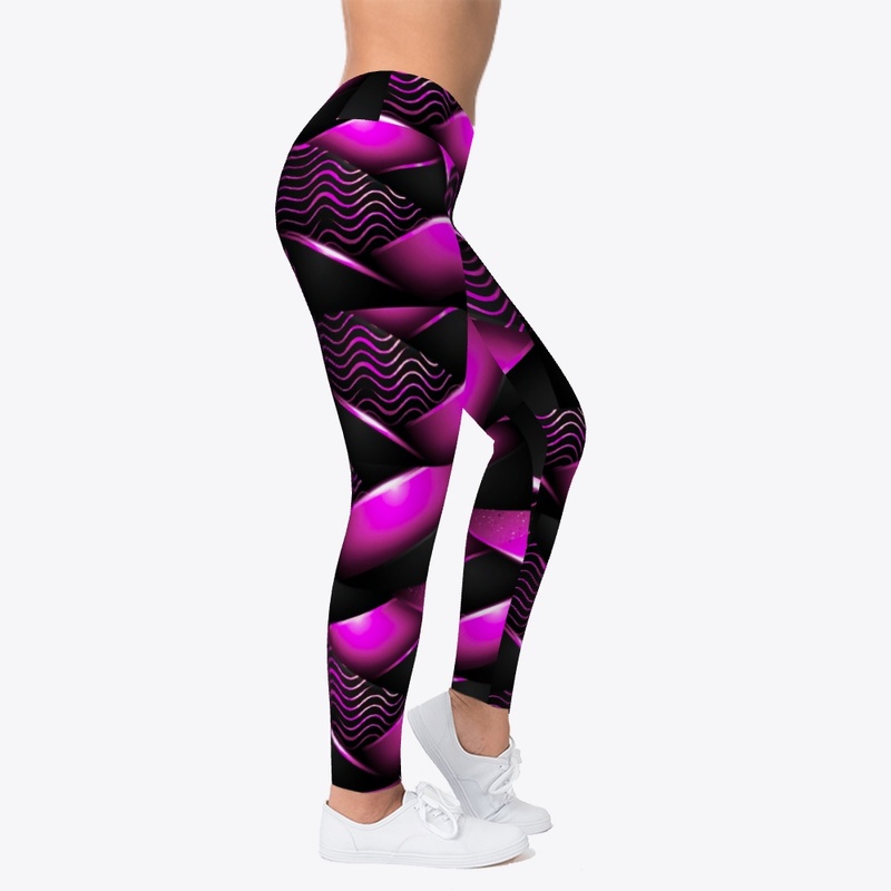 Pink Black Abstract Pattern