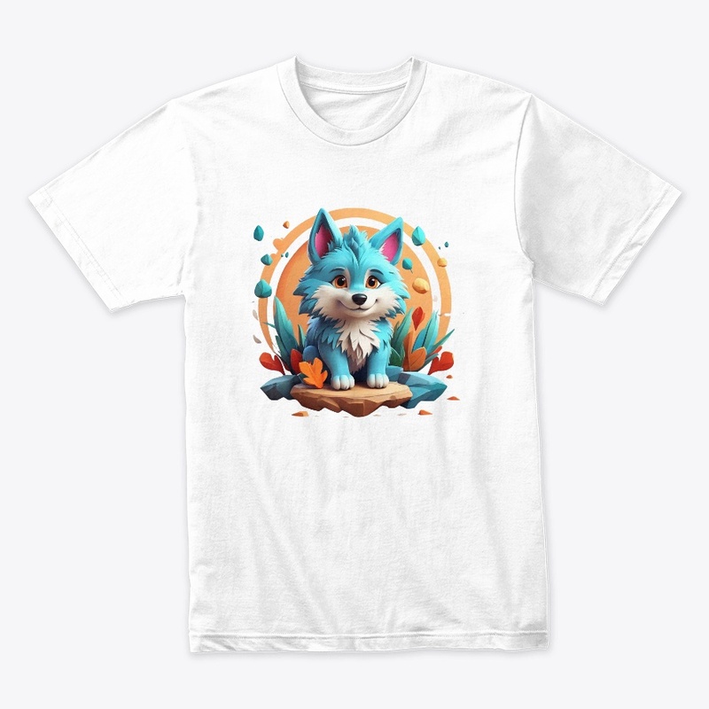  cute cartoon friendly WOLF