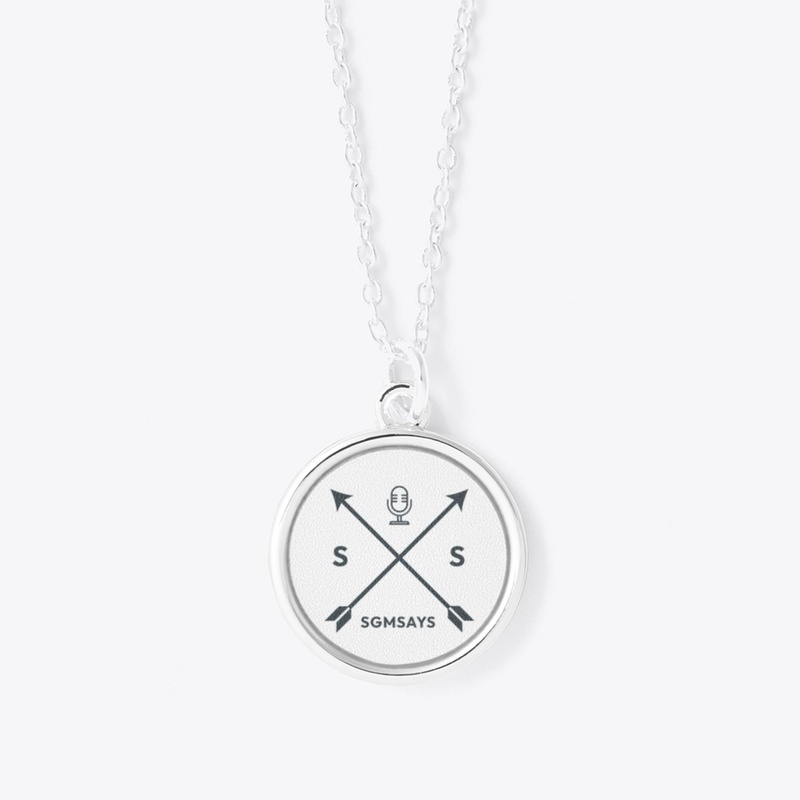 Sergeant Major Says Logo - Circle Pendant Necklace - Circle Pendant Necklace - Circle Pendant Necklace - Circle Pendant Necklace