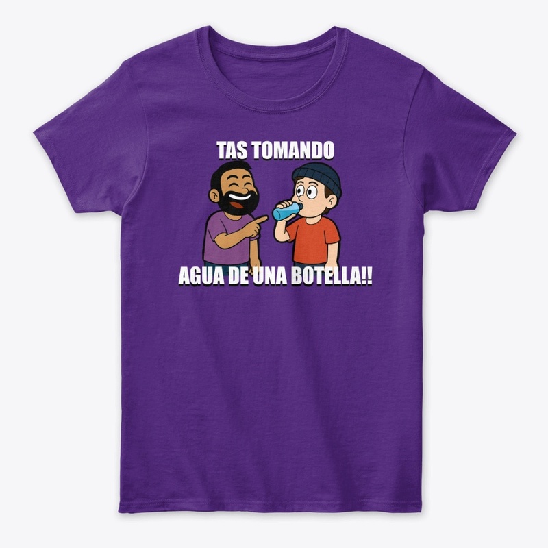 TAS TOMANDO AGUA DE UNA BOTELLA!
