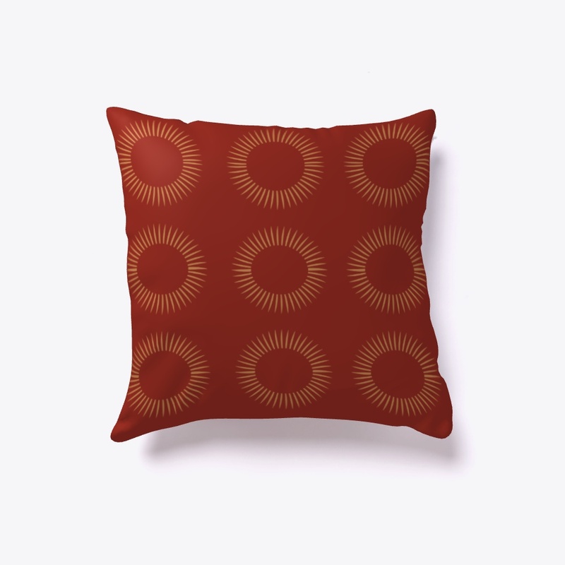 Gold Circles PIllow