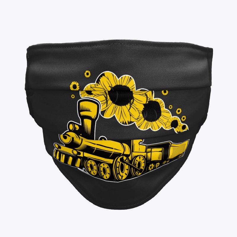 Sunflower smoke Railroad Trains railway