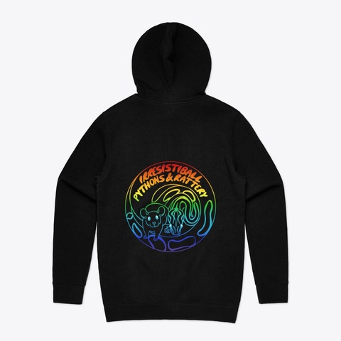 Irresisti Ball Pythons Gear Black T-Shirt Back