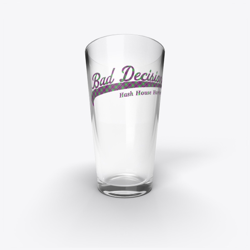 Plaid Pint Glass
