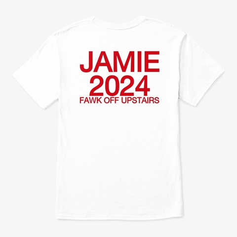 Jamie 2024 White Maglietta Back