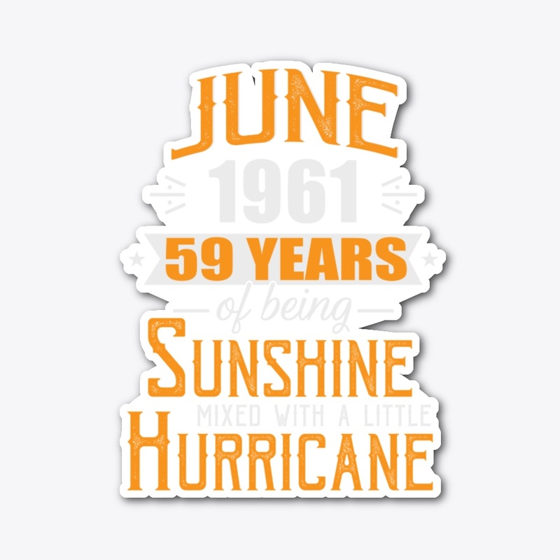 June 1961, 59 Years Anniversary Gift