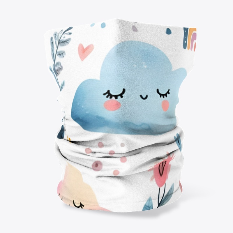 Vibrant Scandinavian Clouds Pattern