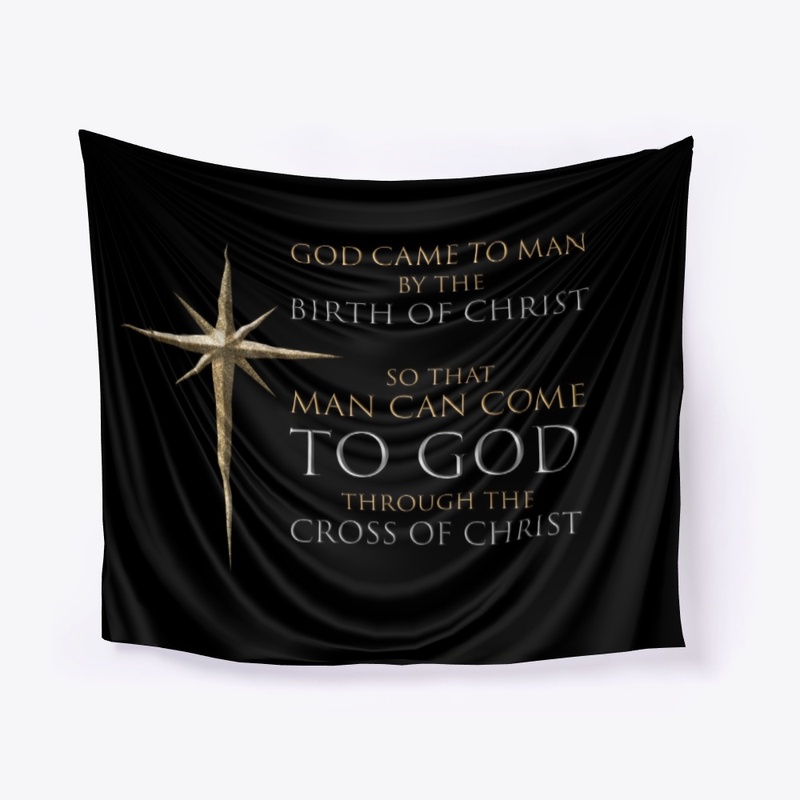 Christmas Christian Star: Birth & Cross