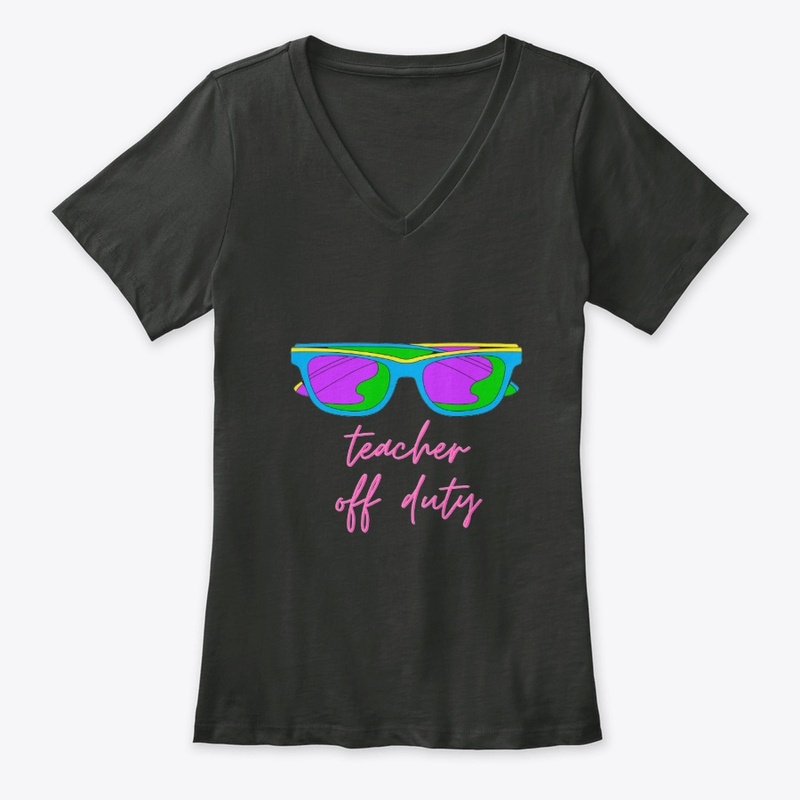 Teacher off duty cool t-shirt design