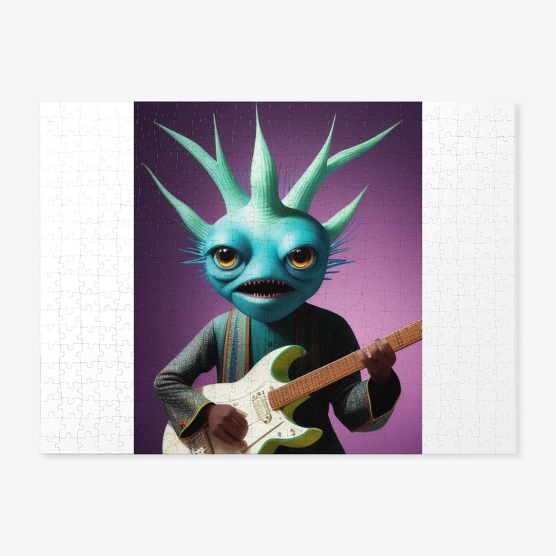 Very Strange Creature Jamming on Guitar