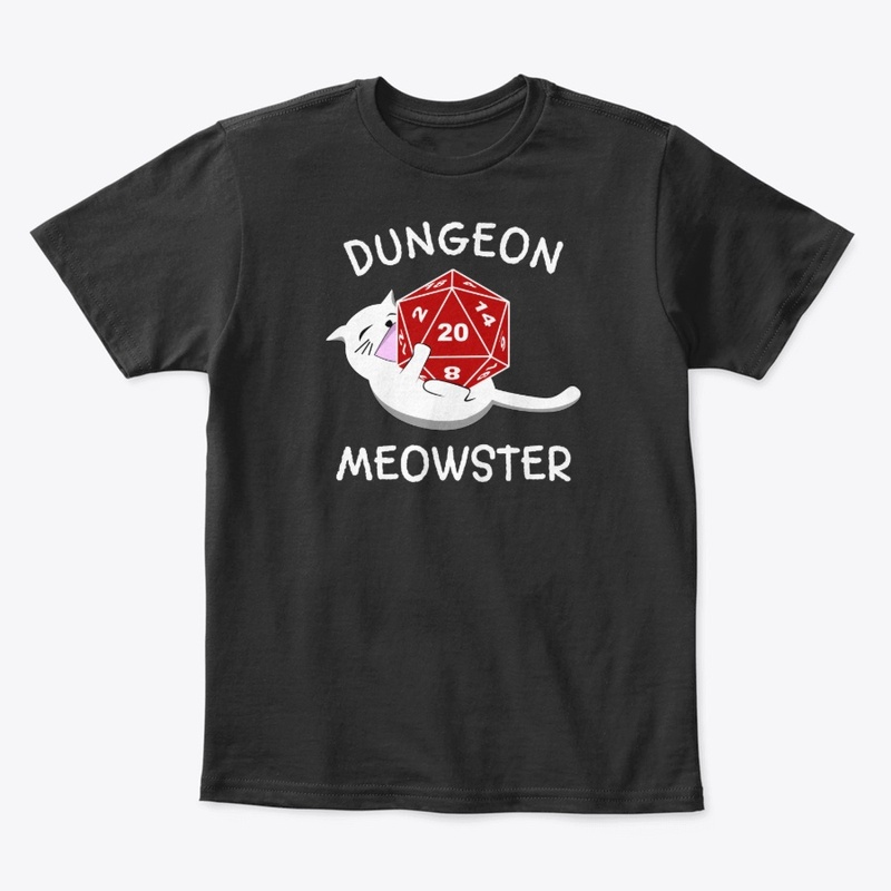 Dungeon Meowster Cat D20 RPG Gamer
