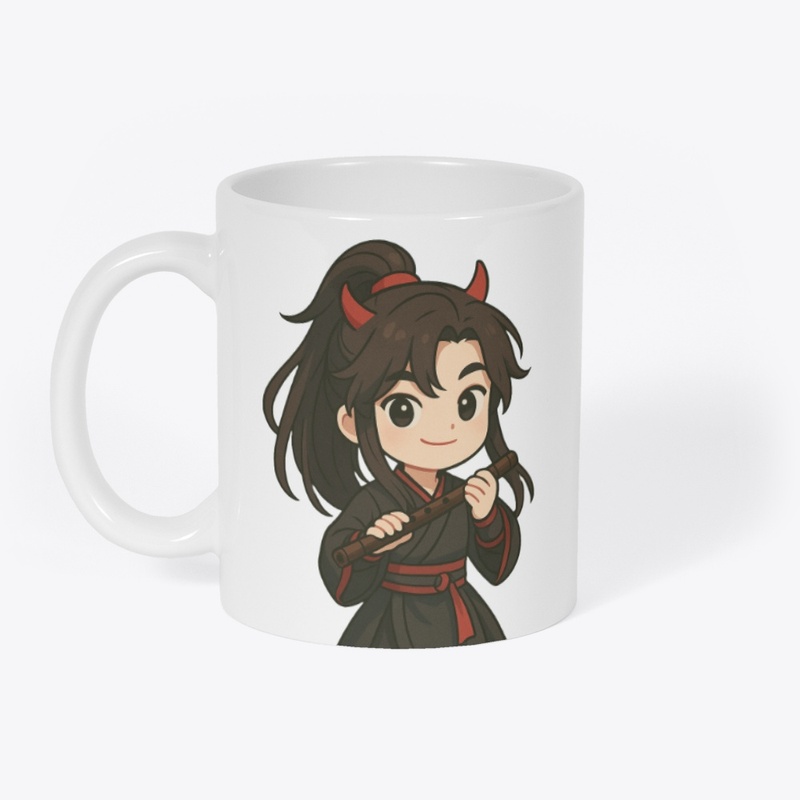 Wei Wuxian Chibi Art|Flute & Demon Horns