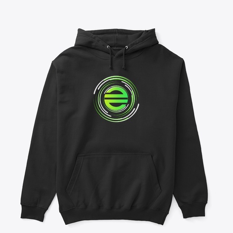 Hoodie Devv E 01   E Black T-Shirt Front