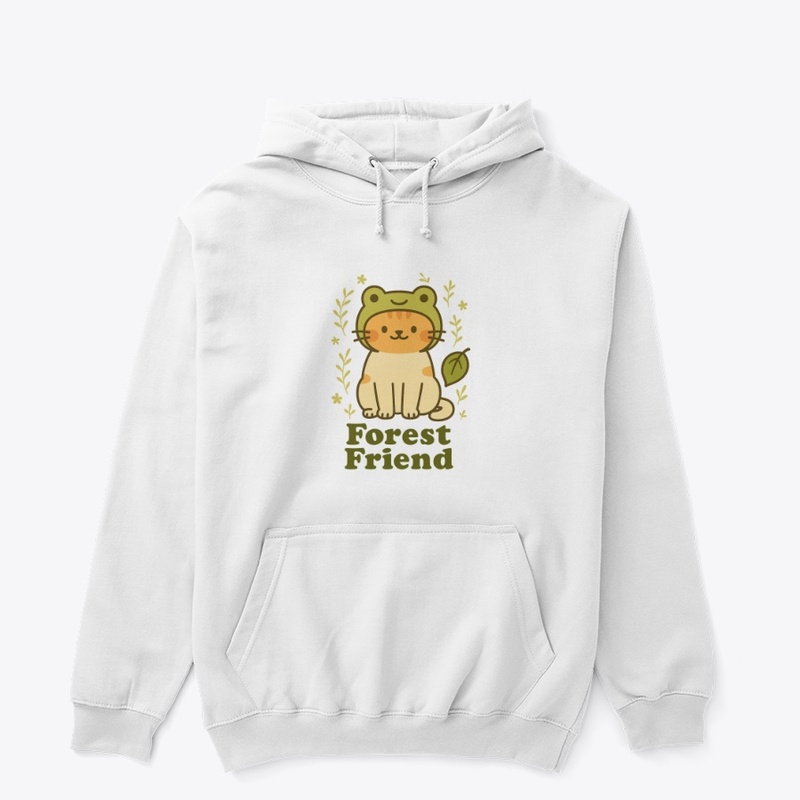 Forest Friend Frog Hat Cat