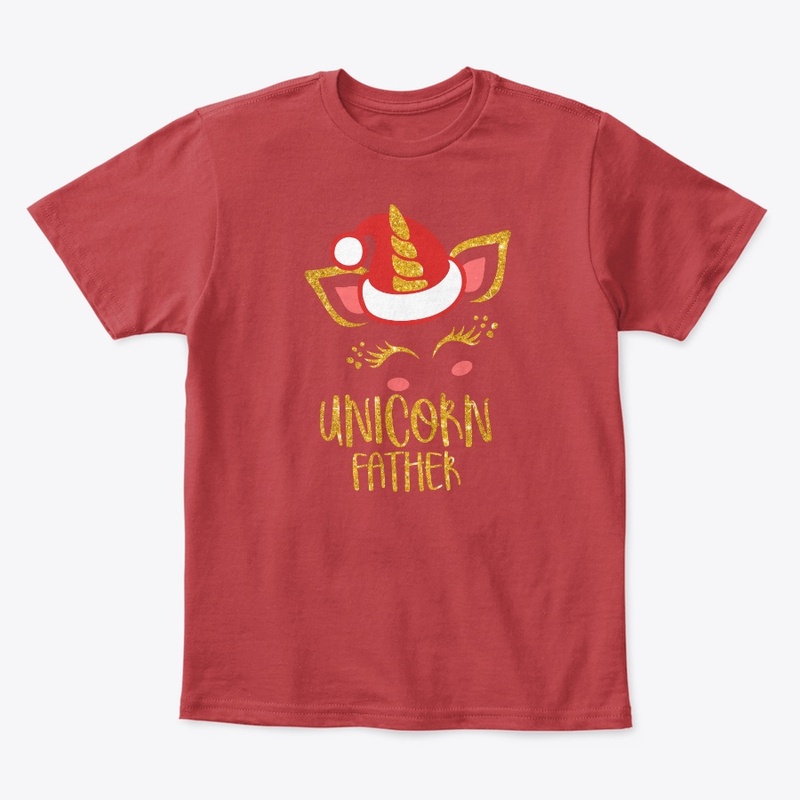 Cute Christmas Father Unicorn Tee