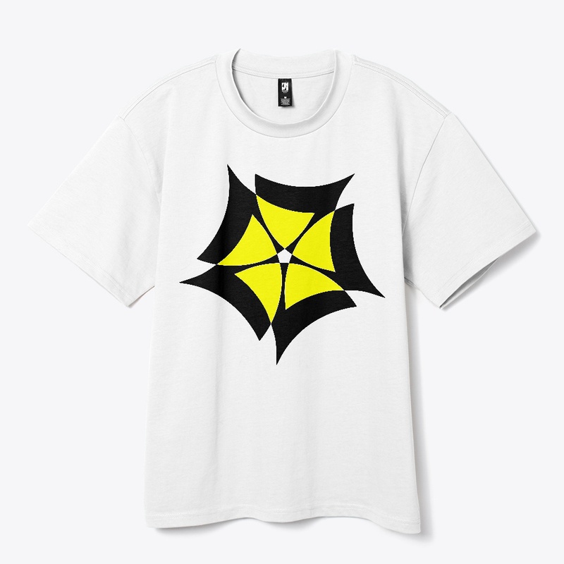 Abstract Yellow Star Flower T-Shirt