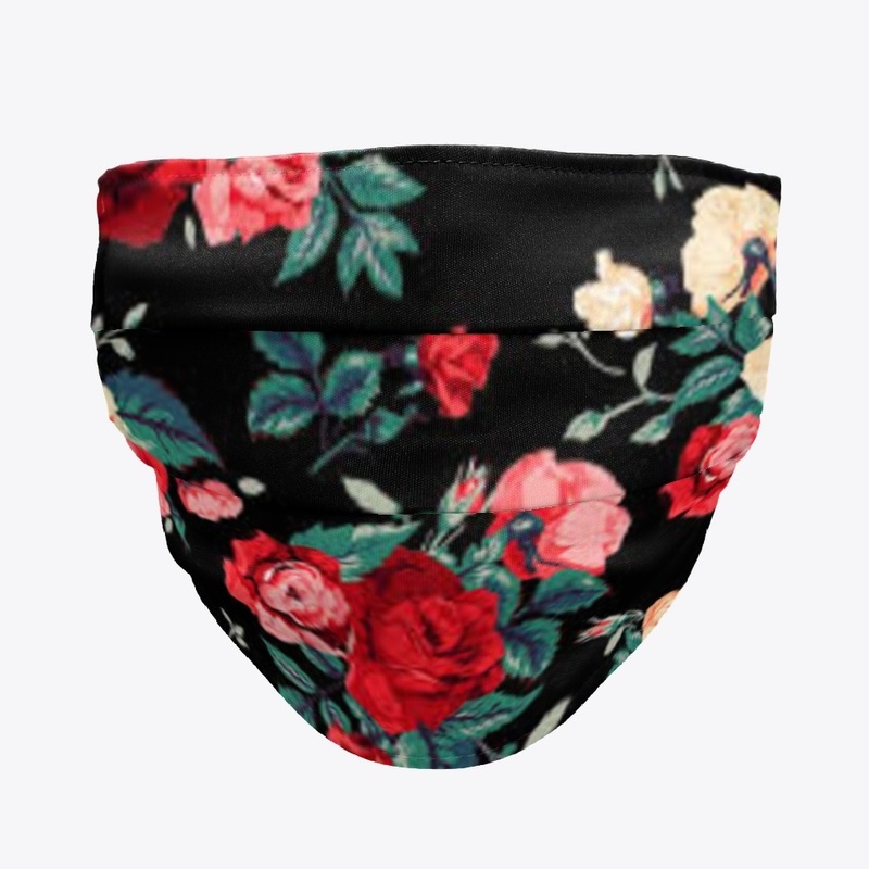 Roses Pattern Face Mask